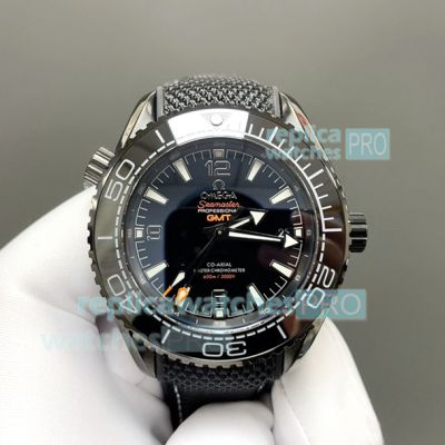 OVS Best Copy Omega Seamaster Planet Ocean 600M GMT Black Ceramic 8906 Watch 